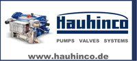 Hauhinco Maschinenfabrik machine works, engineering works, pumps, high-pressure pumps, plunger pumps, water hydraulics, water-hydraulics, extruding machine, hydraulic extruder, pumps for mining, pumps