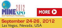 MINExpo International 2012, September 24-26, Las Vegas, Nevada USA